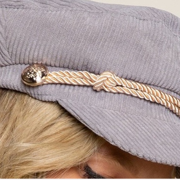 🌪POL CORDUROY NEWS BOY HAT - Picture 8 of 10